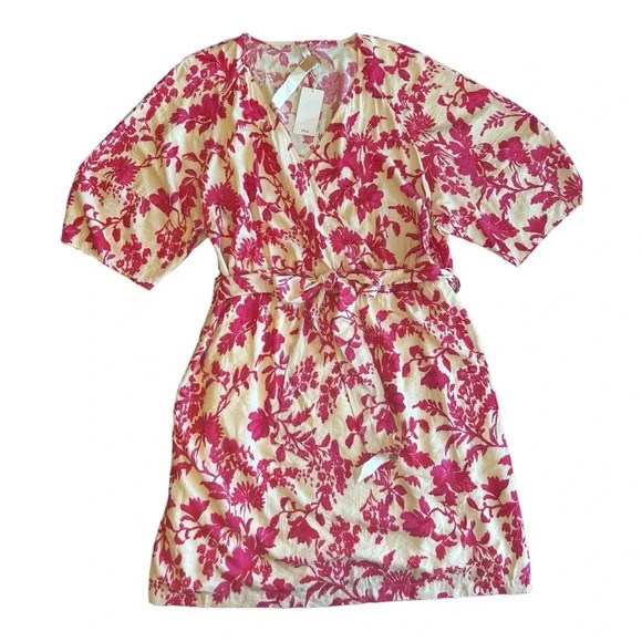 Mango Floral-print wrap midi dress liberty floral plus size - Picture 6 of 12